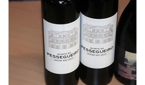 5 flessen à 75 cl rode wijn 2x PESSEGUEIRO 2013 en 2x LEROY Vieilles Vignet 2017